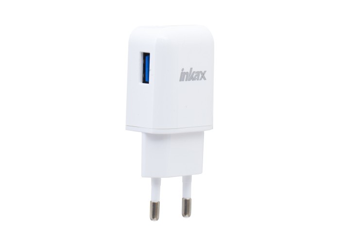 Сетевое зарядное устройство Inkax CD-24 Type C QC2.0 2.1A 1USB 2in1 белый