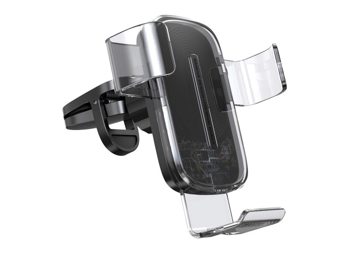 Автомобильная беспроводная зарядка Baseus Explore Gravity Car Mount 15W прозрачный