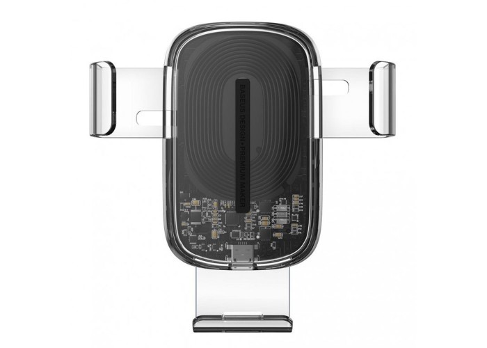 Автомобильная беспроводная зарядка Baseus Explore Gravity Car Mount 15W прозрачный