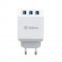 Сетевое зарядное устройство Inkax CD-26 lightning 3.1A 3USB 2in1 белый