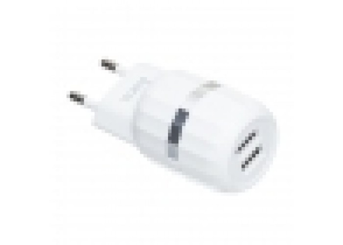 Сетевое зарядное устройство Hoco C41A 2.4A Type С 2in1 2USB белый