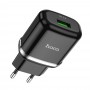 Сетевое зарядное устройство адаптер Hoco N3 QC3.0 1USB черный