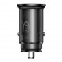 Автомобильное ЗУ адаптер Baseus Circular Metal PPS 30W (Support VOOC) черный