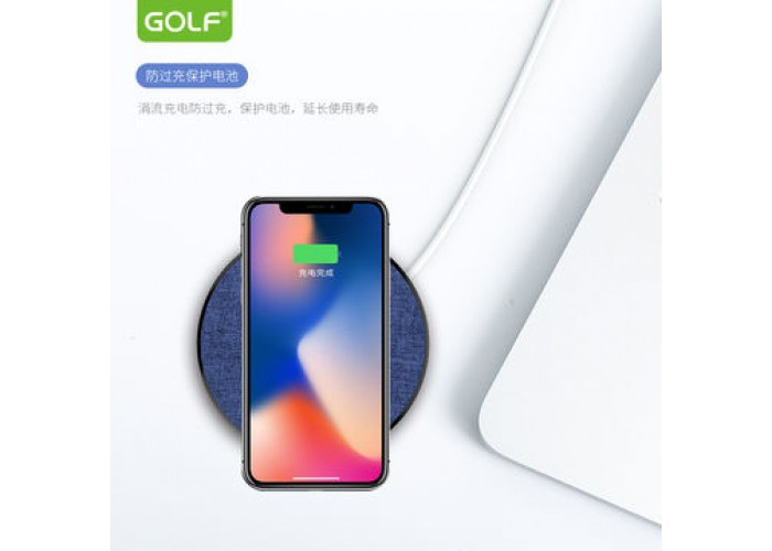Беспроводное зарядное устройство Golf GF-WQ4 синий