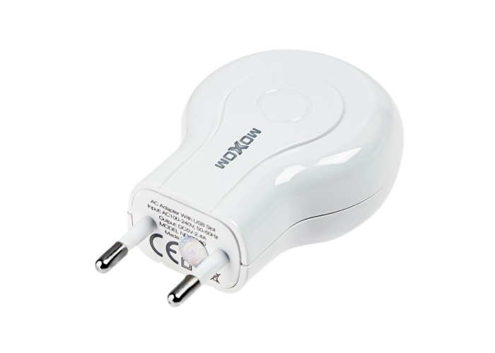 Сетевое зарядное устройство Moxom MX-HC01 Type-C 2USB/2.4A белый