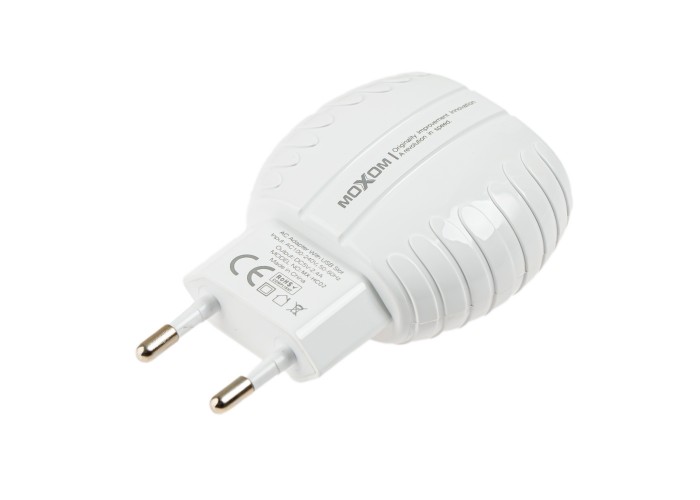 Сетевое зарядное устройство Moxom MX-HC02 lightning 2USB/2.4A белый