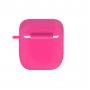 Чехол для Airpods 1|2 (яблоко) Electric Pink