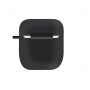 Чехол для Airpods 1|2 (яблоко) Black