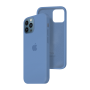 Силиконовый чехол c закрытым низом Apple Silicone Case для iPhone 12 Pro Max Ocean Blue