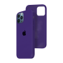 Силиконовый чехол c закрытым низом Apple Silicone Case для iPhone 12 Pro Max Ultra Violet