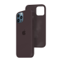 Силиконовый чехол c закрытым низом Apple Silicone Case для iPhone 12 Pro Max Cocoa