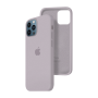 Силиконовый чехол c закрытым низом Apple Silicone Case для iPhone 12 Pro Max Lavender