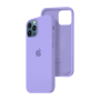 Силиконовый чехол c закрытым низом Apple Silicone Case для iPhone 12 Pro Max Violet