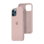 Силиконовый чехол c закрытым низом Apple Silicone Case для iPhone 12 Pro Max Pink Sand