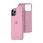 Силиконовый чехол c закрытым низом Apple Silicone Case для iPhone 12 Pro Max Pink