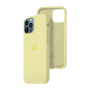 Силиконовый чехол c закрытым низом Apple Silicone Case для iPhone 12 Pro Max Mellow Yellow