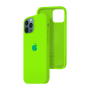 Силиконовый чехол c закрытым низом Apple Silicone Case для iPhone 12 Pro Max Juicy Green