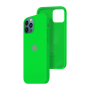 Силиконовый чехол c закрытым низом Apple Silicone Case для iPhone 12 Pro Max Uran Green