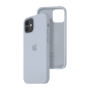 Силиконовый чехол c закрытым низом Apple Silicone Case для iPhone 12 Mist Blue