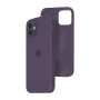 Силиконовый чехол c закрытым низом Apple Silicone Case для iPhone 12 Ametist