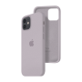 Силиконовый чехол c закрытым низом Apple Silicone Case для iPhone 12 Lavender