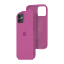 Силиконовый чехол c закрытым низом Apple Silicone Case для iPhone 12 Dragon Fruit