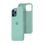 Силиконовый чехол c закрытым низом Apple Silicone Case для iPhone 12 Pro Marine Green