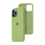 Силиконовый чехол c закрытым низом Apple Silicone Case для iPhone 12 Pro Green