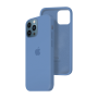 Силиконовый чехол c закрытым низом Apple Silicone Case для iPhone 12 Pro Ocean Blue