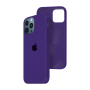 Силиконовый чехол c закрытым низом Apple Silicone Case для iPhone 12 Pro Ultra Violet