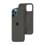 Силиконовый чехол c закрытым низом Apple Silicone Case для iPhone 12 Pro Dark Olive