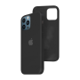 Силиконовый чехол c закрытым низом Apple Silicone Case для iPhone 12 Pro Black