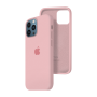 Силиконовый чехол c закрытым низом Apple Silicone Case для iPhone 12 Pro Light Pink