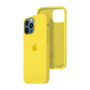 Силиконовый чехол c закрытым низом Apple Silicone Case для iPhone 12 Pro Canary Yellow