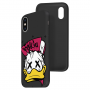 Силиконовый чехол Softmag Case Donald Duck Faki для iPhone Xs