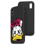 Силиконовый чехол Softmag Case Donald Duck Faki для iPhone Xs Max