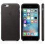 Кожаный чехол Apple Leather Case Black (MKXW2) для iPhone 6 6s (копия)
