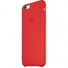 Кожаный чехол Apple Leather Case Red для iPhone 6 6s (копия)