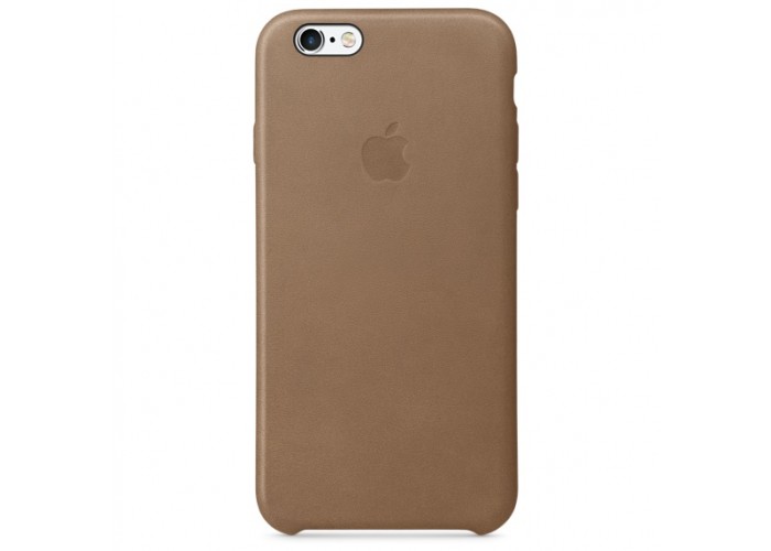 Кожаный чехол Apple Leather Case Brown (MKXR2) для iPhone 6 6s (копия)