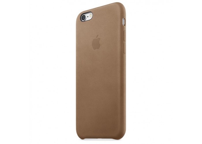 Кожаный чехол Apple Leather Case Brown (MKXR2) для iPhone 6 6s (копия)