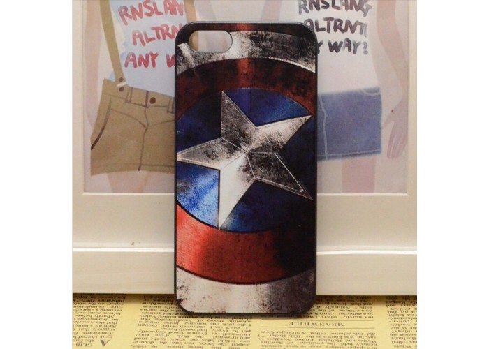Пластиковый чехол для iPhone 5/5S "Капитан Америка"