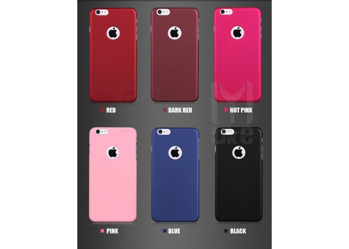 Жесткий пластиковый чехол для iPhone 6/6S (бордовый)