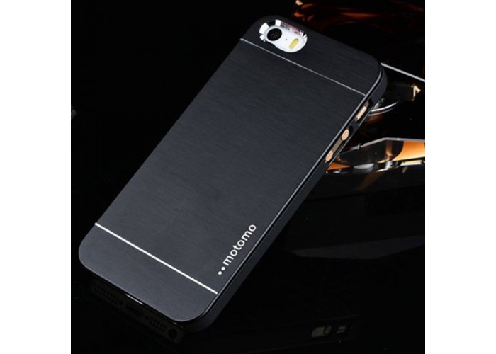 Ультратонкий алюминиевый бампер для iPhone 5/5S с черной панелью