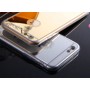 Зеркальный силиконовый чехол для  iPhone 6/6S (черный)