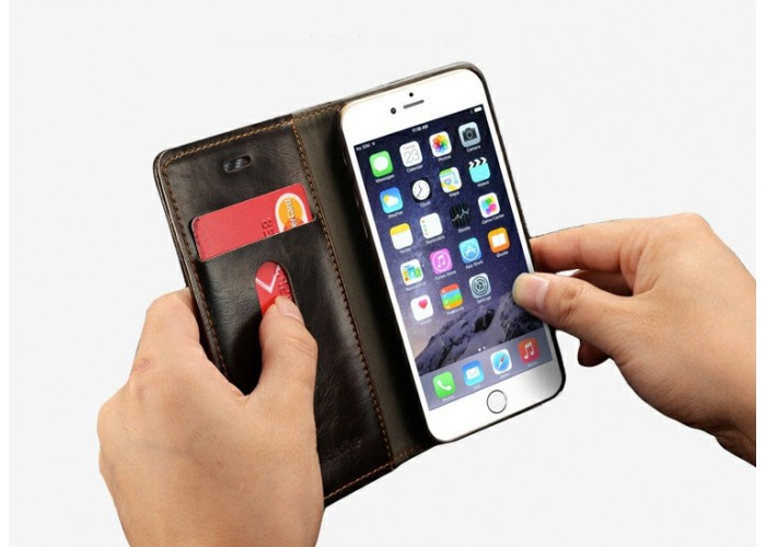 Чехол-кошелек для iPhone 5-5S (черный)