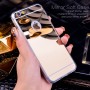 Бампер с зеркальными накладками для iPhone 6/6S (позолоченный)