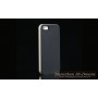 Серебристый бампер с черными накладками для iPhone 5/5S