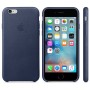 Кожаный чехол Apple Leather Case Midnight Blue для iPhone 6 6s (копия)