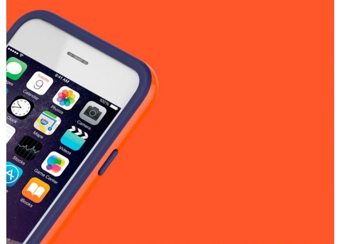 Бампер Araree Hue для iPhone 6/6s (синий + оранжевый)