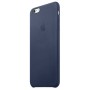 Кожаный чехол Apple Leather Case Midnight Blue для iPhone 6 Plus 6s Plus (копия)